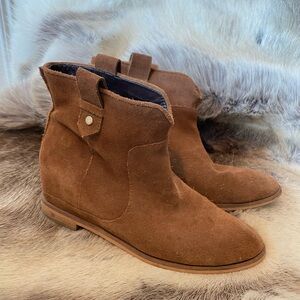 Cole Haan Reyna Brown Suede Ankle Boots